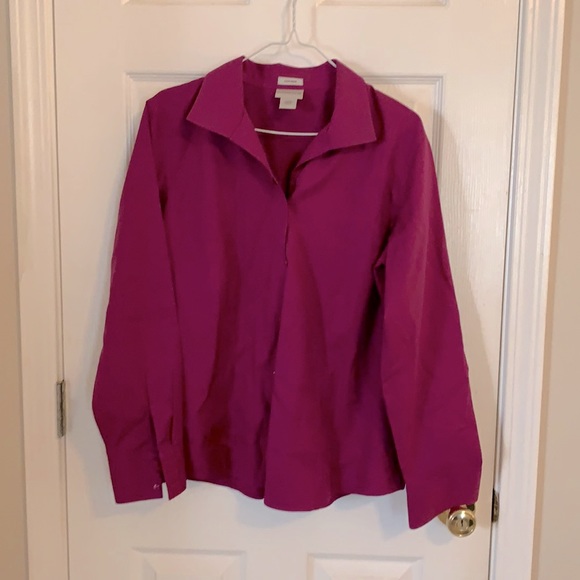 Chicos- Purple non iron top. Like new. - Picture 1 of 4